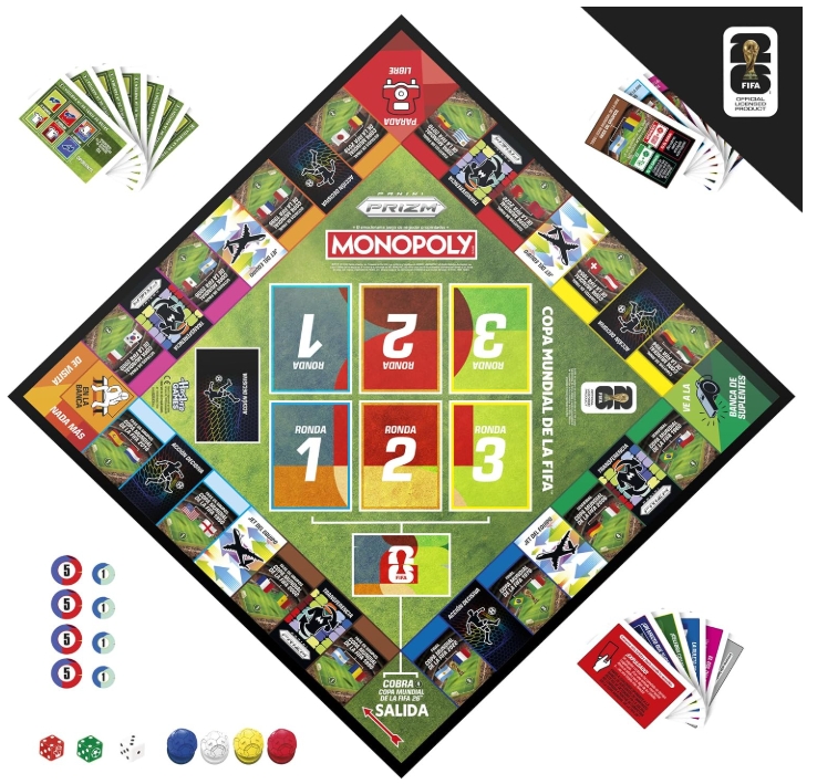 Juego Monopoly Panini Prizm: Copa Mundial de la FIFA