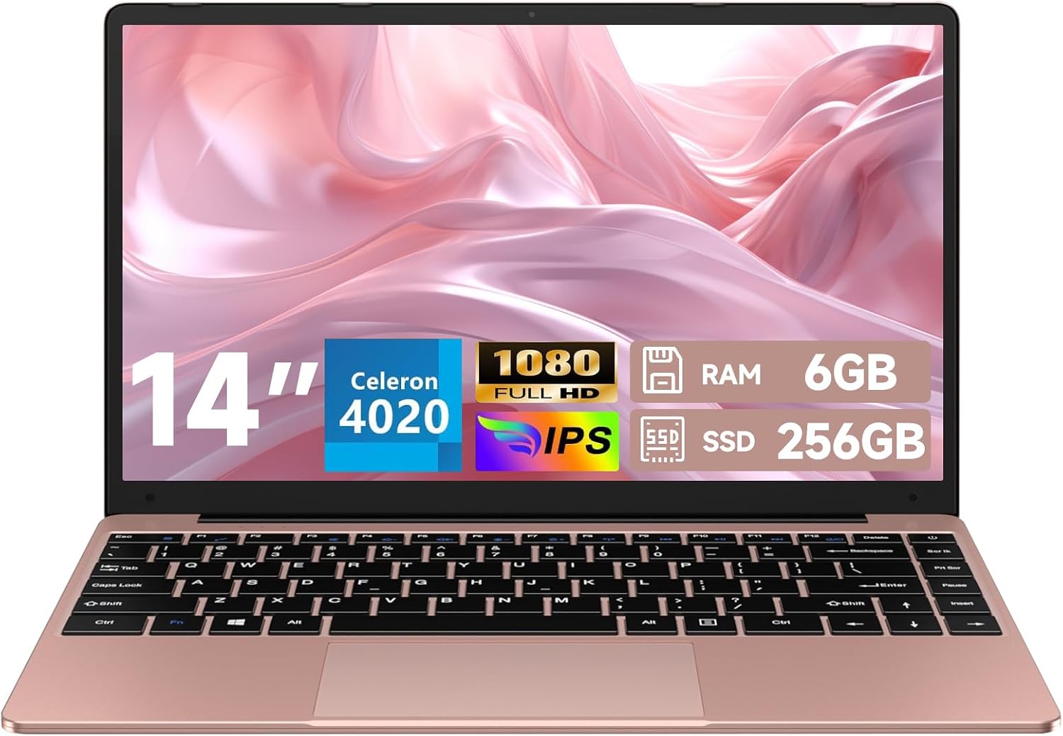 Ordenador Portátil 14" Pulgadas 256GB SSD PC Portátil Soporta 1TB SSD