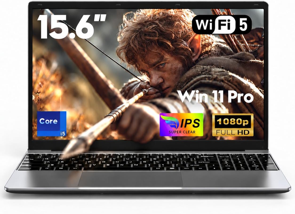Ordenador Pc Portátil 15,6 pulgadas, i5 6200U Laptop, 16GB RAM SSD 1TB
